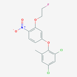 1,5-Dichloro-2-[3-(2-fluoroethoxy)-4-nitrophenoxy]-3-methylbenzene