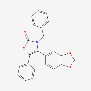 4-(2H-1,3-Benzodioxol-5-yl)-3-benzyl-5-phenyl-1,3-oxazol-2(3H)-one