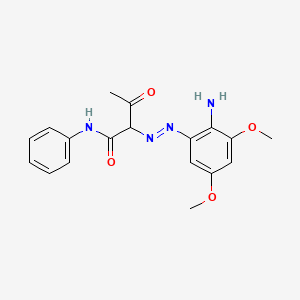 2-[(E)-(2-Amino-3,5-dimethoxyphenyl)diazenyl]-3-oxo-N-phenylbutanamide