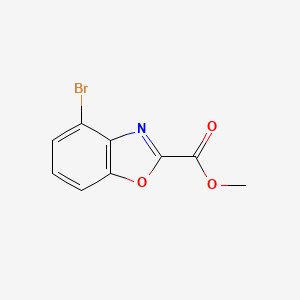 B1452324 Methyl 4-bromobenzo[d]oxazole-2-carboxylate CAS No. 954239-74-8