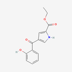 Ethyl 4-(2-hydroxybenzoyl)-1H-pyrrole-2-carboxylate