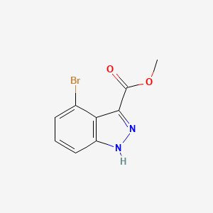 molecular formula C9H7BrN2O2 B1452326 Methyl 4-bromo-1H-indazole-3-carboxylate CAS No. 1190322-47-4