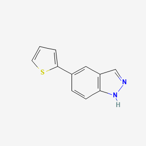 molecular formula C11H8N2S B1452327 5-(Thiophen-2-yl)-1H-indazole CAS No. 885272-39-9