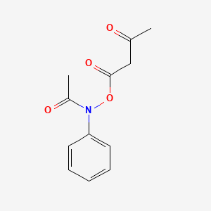 N-[(3-Oxobutanoyl)oxy]-N-phenylacetamide