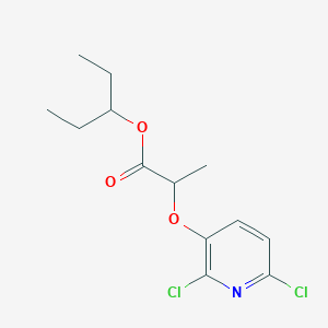 Pentan-3-yl 2-[(2,6-dichloropyridin-3-yl)oxy]propanoate