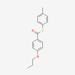 S-(4-Methylphenyl) 4-propoxybenzene-1-carbothioate