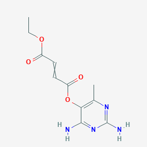 2,4-Diamino-6-methylpyrimidin-5-yl ethyl but-2-enedioate