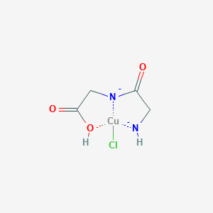 (2-Azanidylacetyl)-(carboxymethyl)azanide;chlorocopper