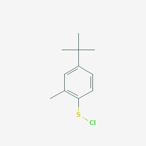 4-tert-Butyl-1-(chlorosulfanyl)-2-methylbenzene