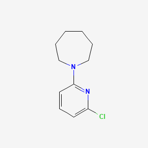molecular formula C11H15ClN2 B1452344 1-(6-氯-2-吡啶基)氮杂环 CAS No. 1220038-80-1