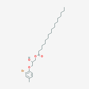 3-(2-Bromo-4-methylphenoxy)-2-hydroxypropyl octadecanoate