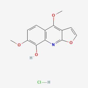 4,7-Dimethoxyfuro[2,3-b]quinolin-8-ol;hydrochloride