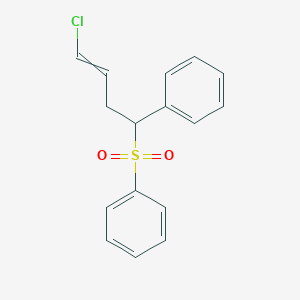 [1-(Benzenesulfonyl)-4-chlorobut-3-en-1-yl]benzene