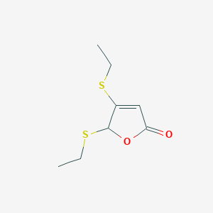 2(5H)-Furanone, 4,5-bis(ethylthio)-