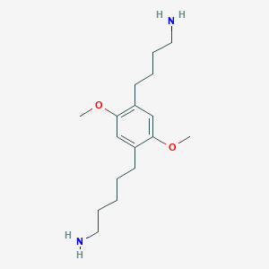 5-[4-(4-Aminobutyl)-2,5-dimethoxyphenyl]pentan-1-amine