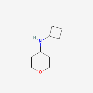 molecular formula C9H17NO B1452354 Cyclobutyl-(tetrahydro-pyran-4-YL)-amine CAS No. 885280-95-5