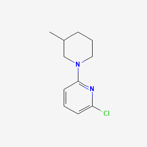 molecular formula C11H15ClN2 B1452355 1-(6-氯-2-吡啶基)-3-甲基哌啶 CAS No. 1220017-68-4