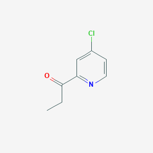 molecular formula C8H8ClNO B1452371 1-(4-Chloropyridin-2-YL)propan-1-one CAS No. 896139-36-9