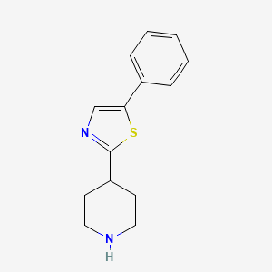 B1452372 4-(5-Phenyl-thiazol-2-YL)-piperidine CAS No. 885274-68-0