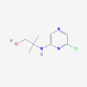 molecular formula C8H12ClN3O B1452375 2-[(6-Chloro-2-pyrazinyl)amino]-2-methyl-1-propanol CAS No. 1220038-19-6