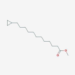 molecular formula C16H30O2 B14523792 Cyclopropanedodecanoic acid, methyl ester CAS No. 62747-00-6