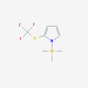 2-[(Trifluoromethyl)sulfanyl]-1-(trimethylsilyl)-1H-pyrrole