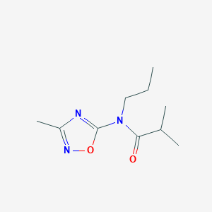 2-Methyl-N-(3-methyl-1,2,4-oxadiazol-5-yl)-N-propylpropanamide