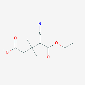 4-Cyano-5-ethoxy-3,3-dimethyl-5-oxopentanoate