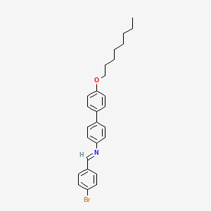 (E)-1-(4-Bromophenyl)-N-[4'-(octyloxy)[1,1'-biphenyl]-4-yl]methanimine