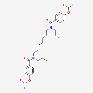 N,N'-(Heptane-1,7-diyl)bis[4-(difluoromethoxy)-N-propylbenzamide]