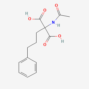 Acetamido(3-phenylpropyl)propanedioic acid