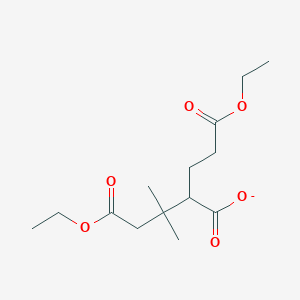 5-Ethoxy-2-(3-ethoxy-3-oxopropyl)-3,3-dimethyl-5-oxopentanoate