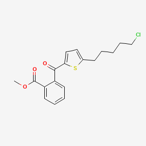 Methyl 2-[5-(5-chloropentyl)thiophene-2-carbonyl]benzoate