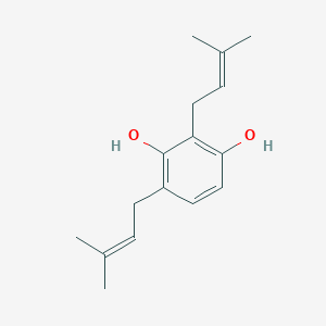 2,4-Bis(3-methylbut-2-en-1-yl)benzene-1,3-diol