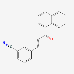 3-[3-(Naphthalen-1-yl)-3-oxoprop-1-en-1-yl]benzonitrile