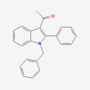 Ethanone, 1-[2-phenyl-1-(phenylmethyl)-1H-indol-3-yl]-