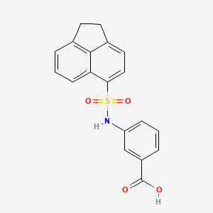 Benzoic acid, 3-[[(1,2-dihydro-5-acenaphthylenyl)sulfonyl]amino]-