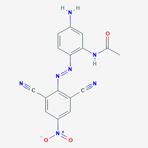 N-{5-Amino-2-[(E)-(2,6-dicyano-4-nitrophenyl)diazenyl]phenyl}acetamide