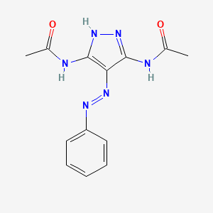 N,N'-[4-(2-Phenylhydrazinylidene)-4H-pyrazole-3,5-diyl]diacetamide