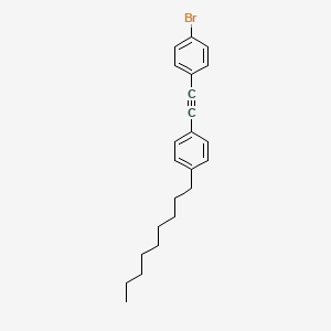 1-Bromo-4-[(4-nonylphenyl)ethynyl]benzene