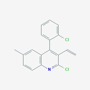 2-Chloro-4-(2-chlorophenyl)-3-ethenyl-6-methylquinoline