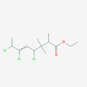 Ethyl 4,6,7-trichloro-2,3,3-trimethyloct-5-enoate