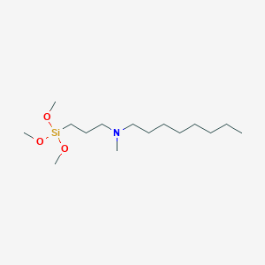 N-Methyl-N-[3-(trimethoxysilyl)propyl]octan-1-amine