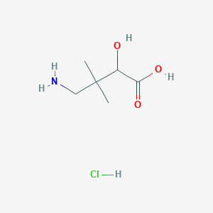 4-Amino-2-hydroxy-3,3-dimethylbutanoic acid;hydrochloride