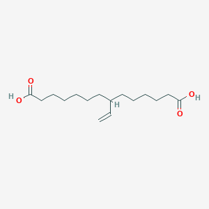 7-Ethenyltetradecanedioic acid