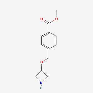molecular formula C12H15NO3 B1452408 4-[(3-氮杂环丙基氧基)甲基]苯甲酸甲酯 CAS No. 1121587-36-7