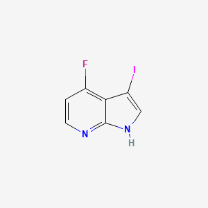 molecular formula C7H4FIN2 B1452409 4-氟-3-碘-1H-吡咯并[2,3-b]吡啶 CAS No. 1190320-05-8
