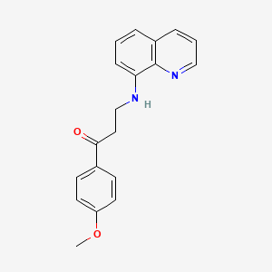 1-(4-Methoxyphenyl)-3-[(quinolin-8-yl)amino]propan-1-one