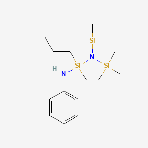 1-Butyl-1-methyl-N'-phenyl-N,N-bis(trimethylsilyl)silanediamine