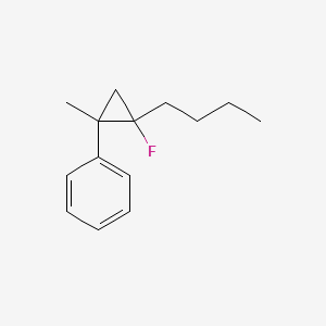 (2-Butyl-2-fluoro-1-methylcyclopropyl)benzene